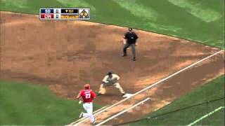 2010/04/25 Hairston's nice put out