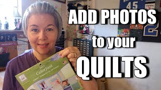 Add Photos in Your Quilts Using June Tailor Colorfast Fabric Sheets & Bee Quilt Update!