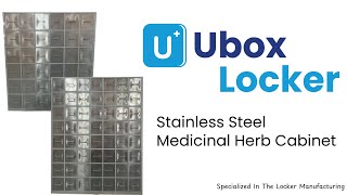 Ultimate 304 Stainless Steel Herb Cabinet Fully Customizable Compartments Uboxlocker