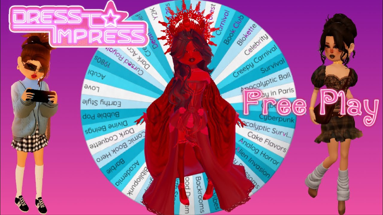 Using A Wheel To Create 8 Outfits | Dress To Impress Freeplay