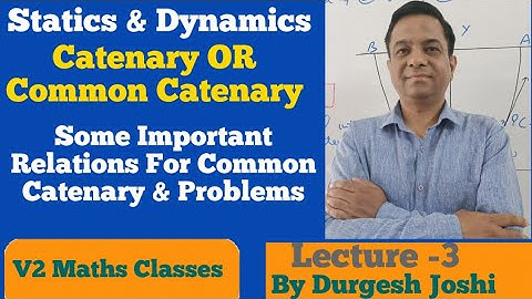Catenary OR Common Catenary|Some Important Relations & Problem|Lecture-3|