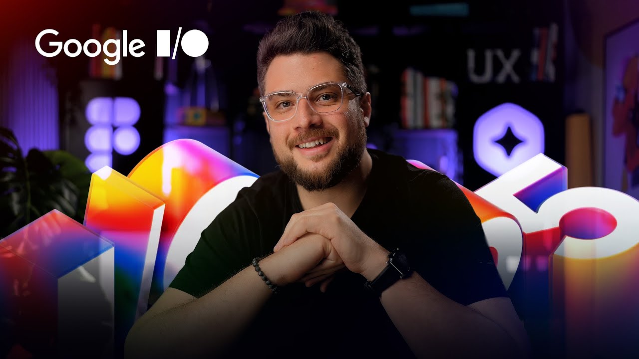 Google I/O - Nova ferramenta de IA para Designers, Material Design 3 Expressive, Google Stitch!