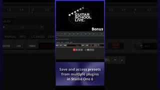 Save and access presets from multiple plugins in Studio One 6