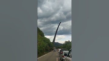 Transporting a Wind Turbine Blade.  #shorts #feed #truck #dinosaur #humor #viral #video