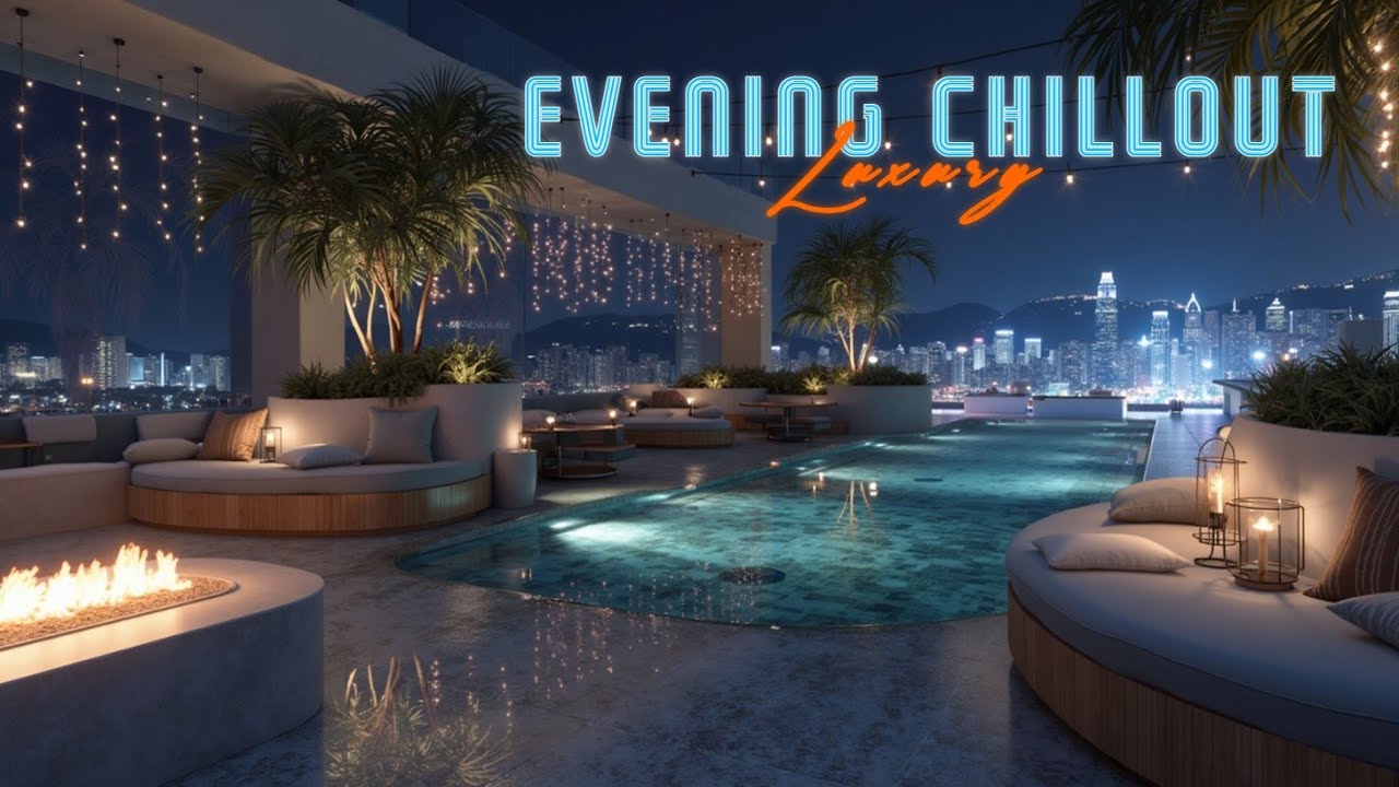 Luxury Rooftop Lounge Chillout | Poolside Ambient Night Music - YouTube