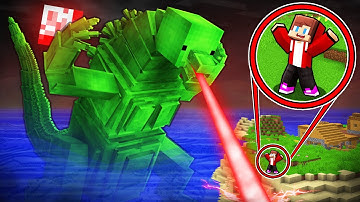JJ vs Mikey Godzilla - Maizen Minecraft Animation
