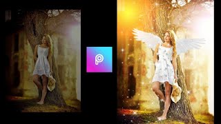 Aesthetic glitter wings editing with Picsart . Best mobile photo editing tutorial. screenshot 5