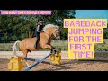 BAREBACK JUMPING MY PONY!! First time ever! AD