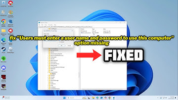 (FIXED) "Users must enter a user name and password to use this computer" option missing