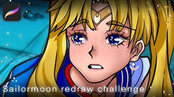 Sailormoon Redraw | Procreate speedpaint 🌑💫