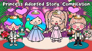 Princess Adopted Story 👸💖🤴 Compilation | Rainbow Gold hair | Toca Boca | Toca Life Story