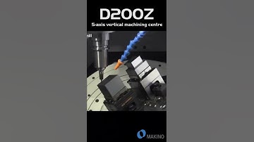 5 axis milling of pocket and boss on D200Z 🎯🎯 www.makino.eu