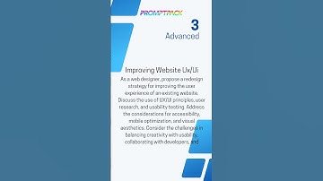 AI Prompts for Web Designers by PromptPack | #AI #ChatGPT #Bard #Bing