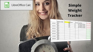 Weight loss tracker in Libreoffice Calc