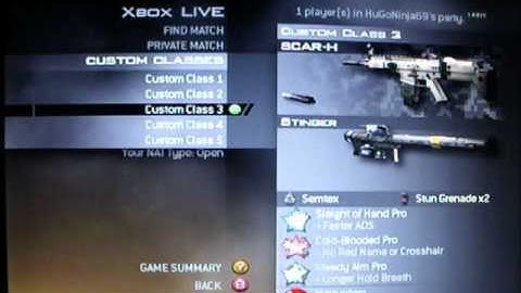 COD6 MW2: Best Custom Class