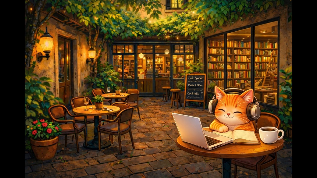 Cozy Windowsill Cat🐱 | Study Cafe | to reduce anxiety and accompany with you