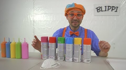 Blippi Painting Giveaway | Learn Colors With Paint