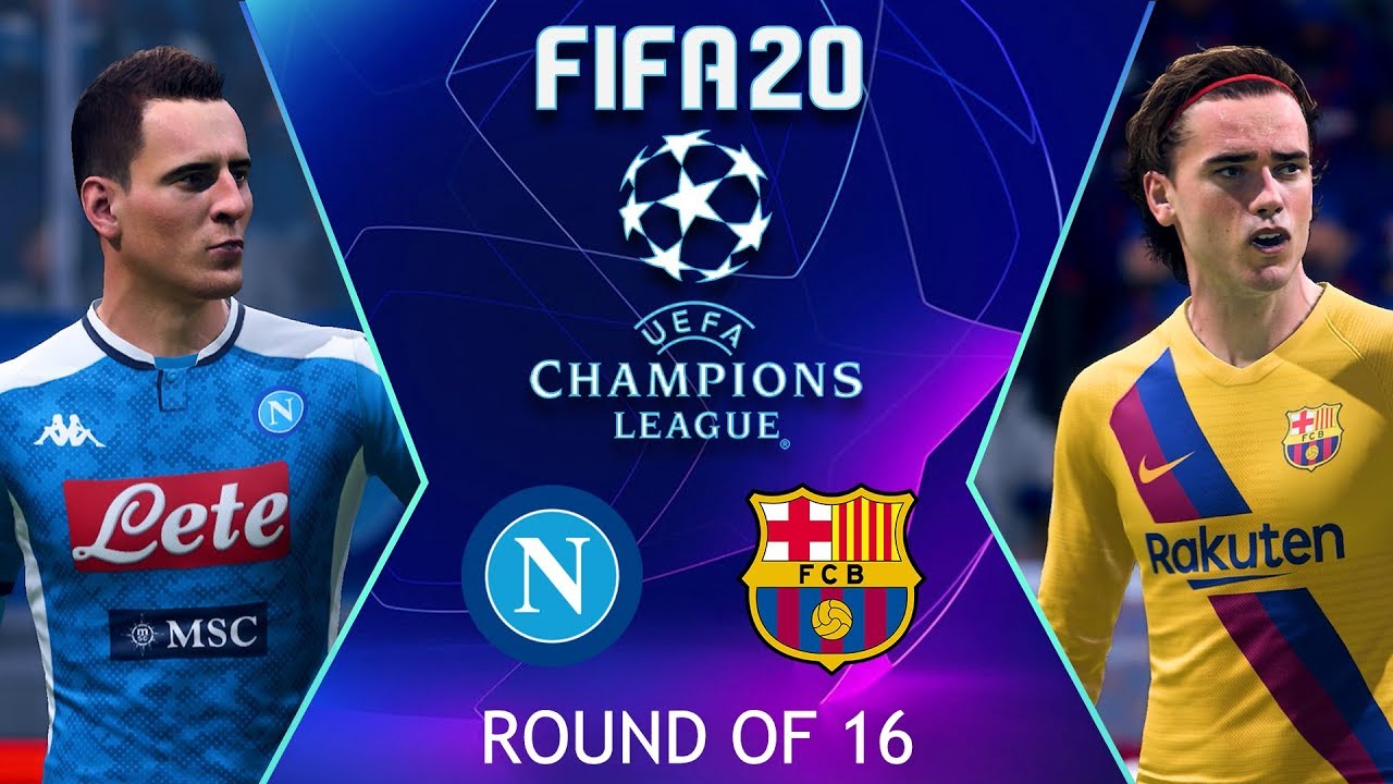 Napoli vs Barcelona | FIFA 20 UEFA Champions League Highlights
