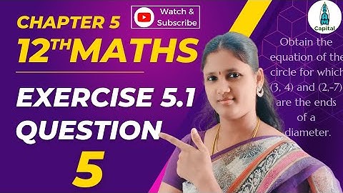 Exercise 5.1 Question 5 Class 12 Maths Chapter 5 Exercise5.1 5th Sum 2D Analytical Geometry Ex5.1 q5
