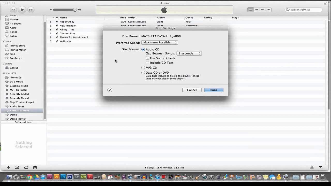 Itunes Says Disc Burner Software Not Found Mac