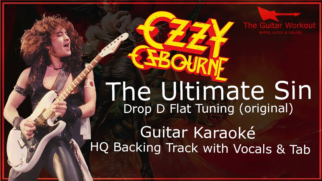 Ozzy Osbourne - The Ultimate Sin [Drop D Flat] (HQ Backing Track