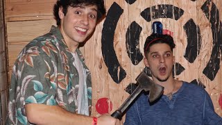 DRUNK HATCHET THROWING!! | Stumpy’s Hatchet House