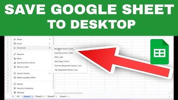 How to Save Google Sheets to Your Desktop (for Windows)