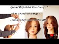 Diy✨Comment rafraîchir sa frange 👌le bon Tuto✂️How To Freshen Up Already  Cut Bangs //