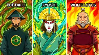 Athlete Statistics Every Secret Organization in Avatar the Last Airbender Explained