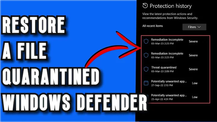 How to RESTORE a File Quarantined by windows defender in 2026 (EASY GUIDE)