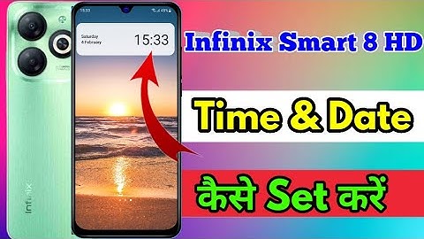 how to set date and time in infinix smart 8 hd | infinix smart 8 hd me date and time set kaise kare