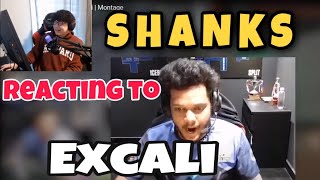 SHANKS reacting to EXCALI valorant montage || FUNNIEST REACTION