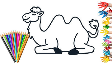 How to DRAW a CAMEL Easy Step by Step Drawing Animals