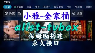 小雅资源库系列alisttvbox保姆级搭建、永久接口、扩充千T资源