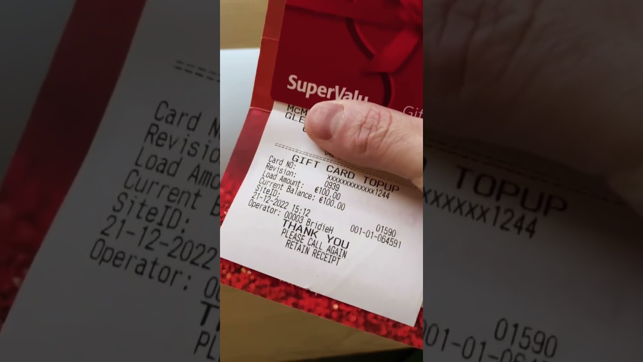 Ирландия Supervalu подарочная карта на Рождество и Новый год - Ireland gift card for new year