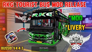 New RKG Tourist Bus Mod Tamil | Bus Simulator Indonesia | RKG Bus Livery In Bussid #rkg #bus #mod screenshot 1
