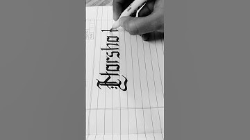 Calligraphy names 💕💖 #art #calligraphy #lettering #artist #shorts #harshada #tutorial