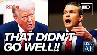 Trump Onmiddellijk Op Zijn Plaats Gezet, Omdat Het Pentagon Een Bevel Negeert.