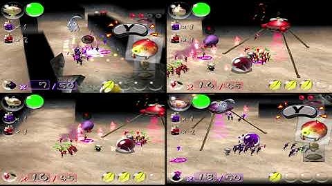 Pikmin 2: 4-Player Battle (ROM Hack, Emulated) (Uncommentated)