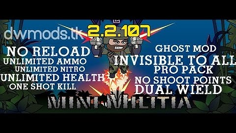 Mini Militia - Unlimited Health, Bombs, Ammo & Fly Without Limits | No Root - New Update 2017