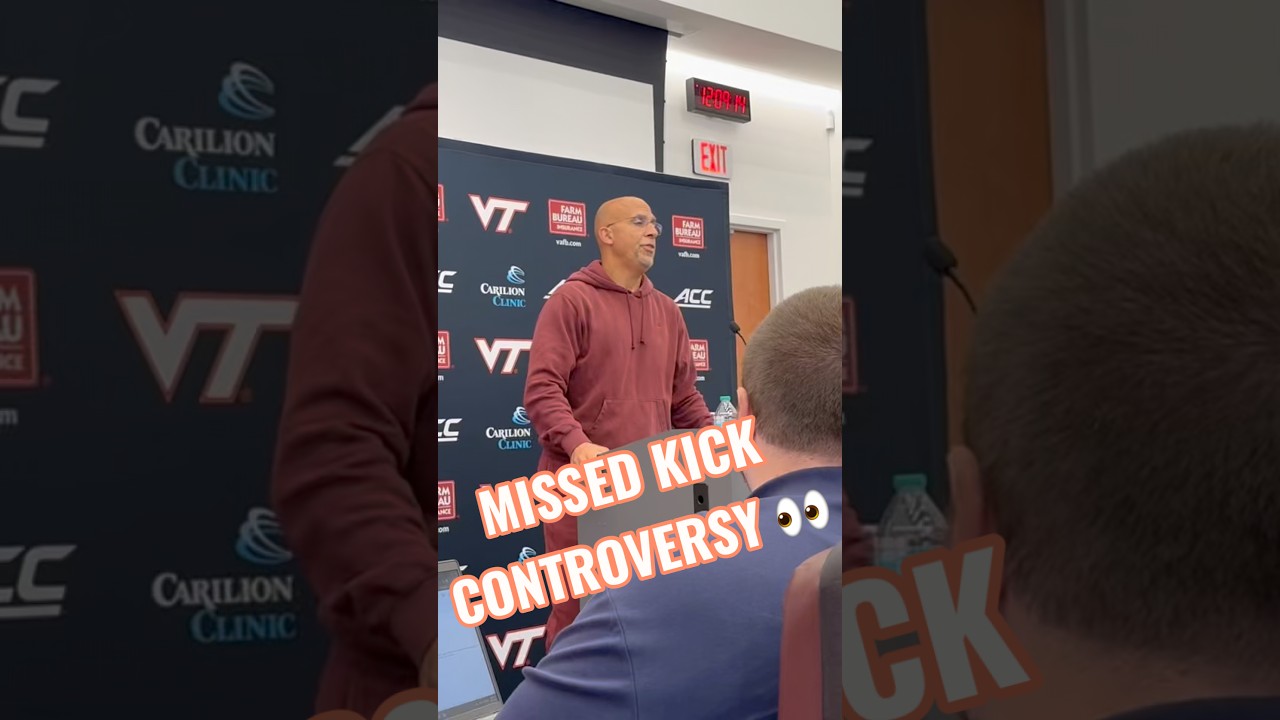 James Franklin follows up with more thoughts on the CONTROVERSIAL missed kick from Friday night👀