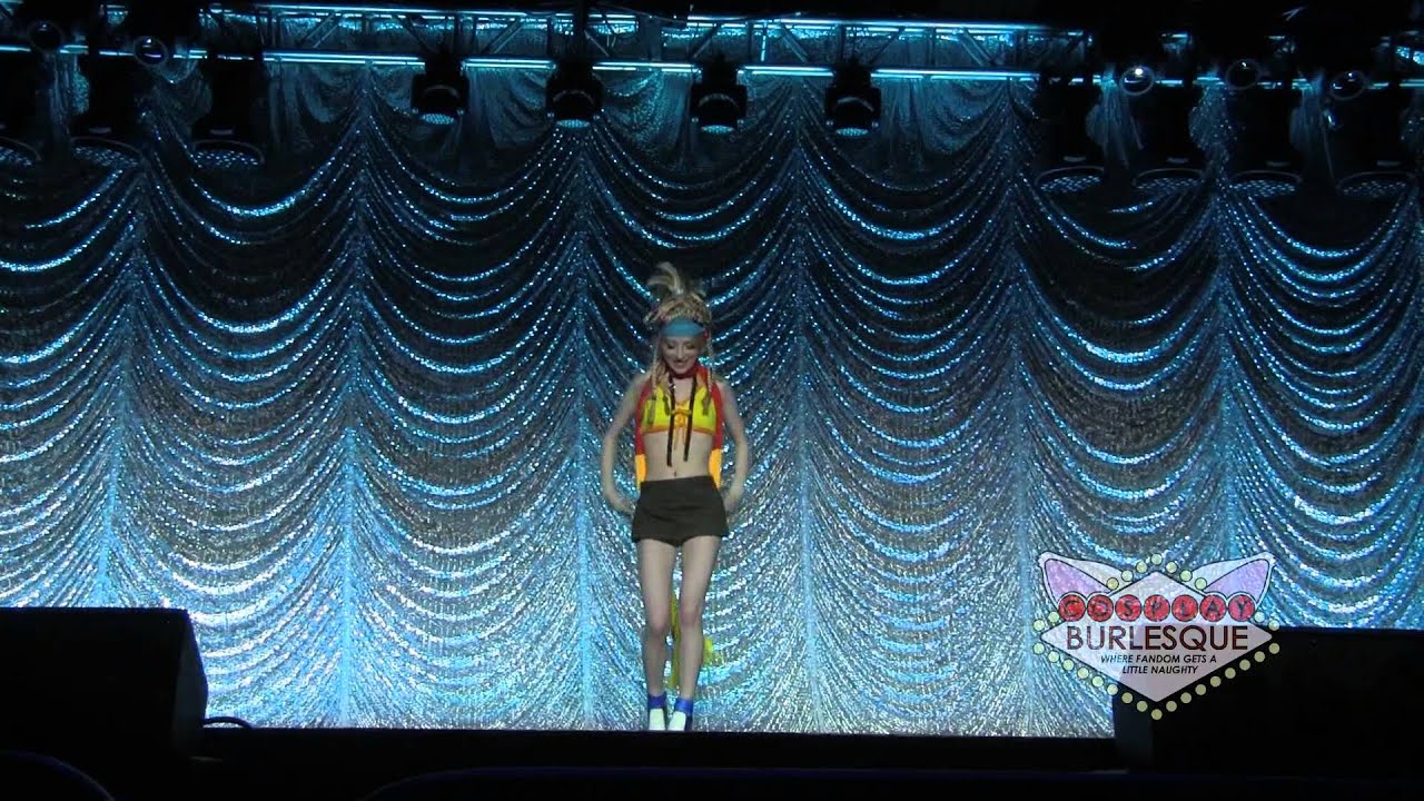 Murder Nurse as Rikku - FF Show - Cosplay Burlesque @ AnimeNEXT 2k15.