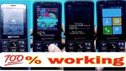 Micromax Bharat 1 hard reset / V407 factory reset #AdityaJi @MOBILESTORY.1