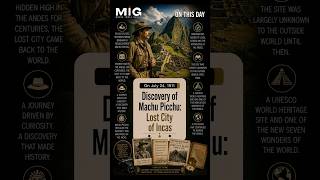 Discovery of Machu Picchu: Lost City of Incas