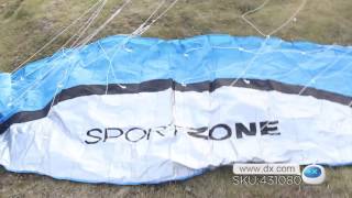 Outdoor Sports 2.5m Soft Kite Dual Line Stunt Parafoil Kite Kit - Blue screenshot 4