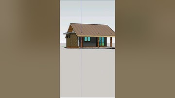 small house sketchup design ❤☝️🏠️ #3d