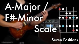 a major- / f# minor scale - seven positions