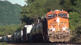 HiDef: NS, CN, BNSF, UP & More on CSX's Mohawk Sub. 7-29-17.