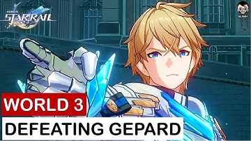 Destroying Gepard Boss in World Level 3 | The Hunt Path | Honkai Star Rail
