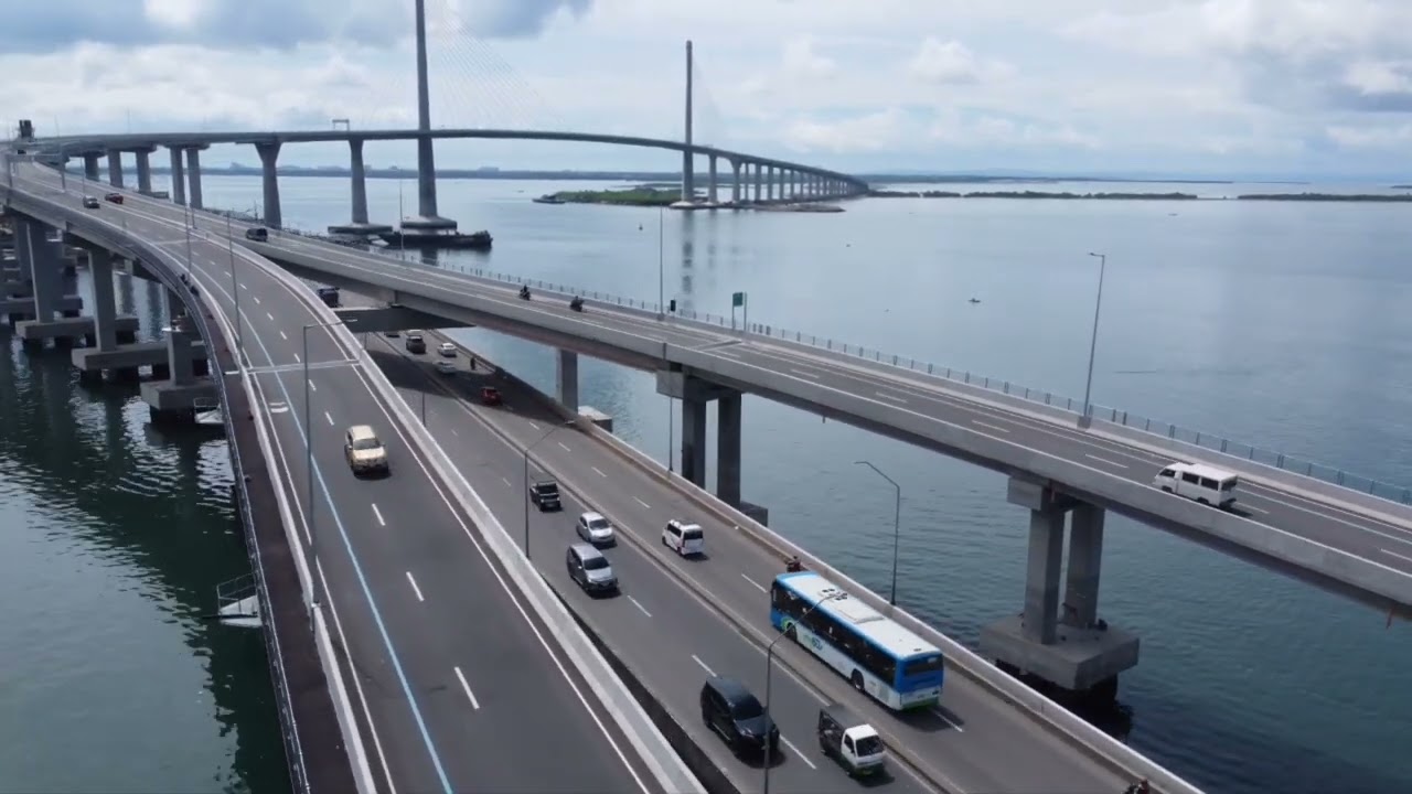 drone video CCLEX bridge Cebu
